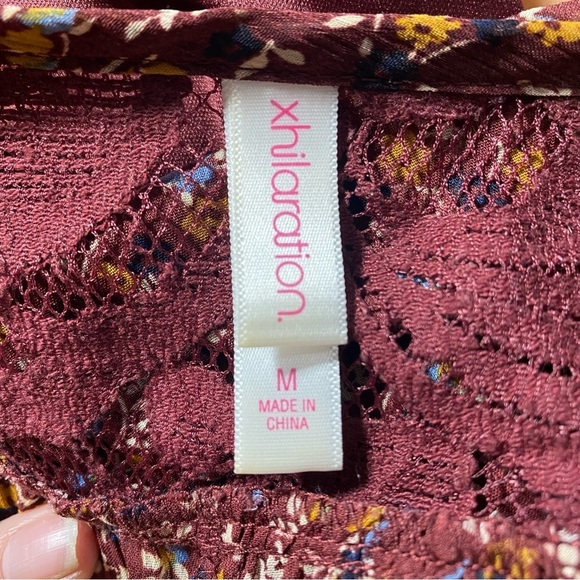 Women’s medium boho chic shirt dress with tank top liner built in - Picture 6 of 11